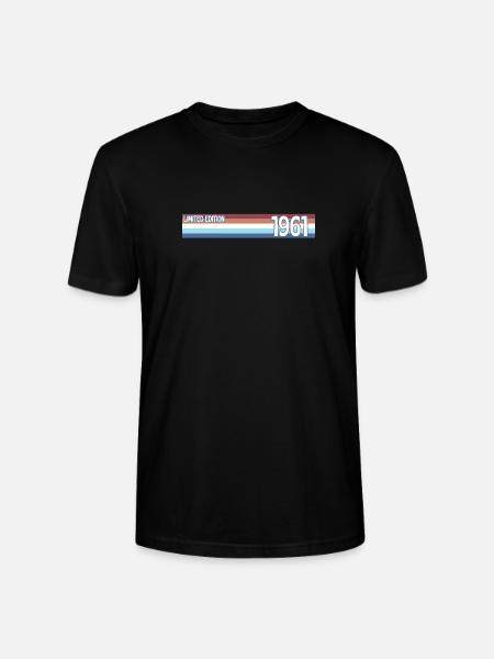 Retro 1961 Limited Edition - Stanley/Stella CRAFTER Unisex Organic T-Shirt - black