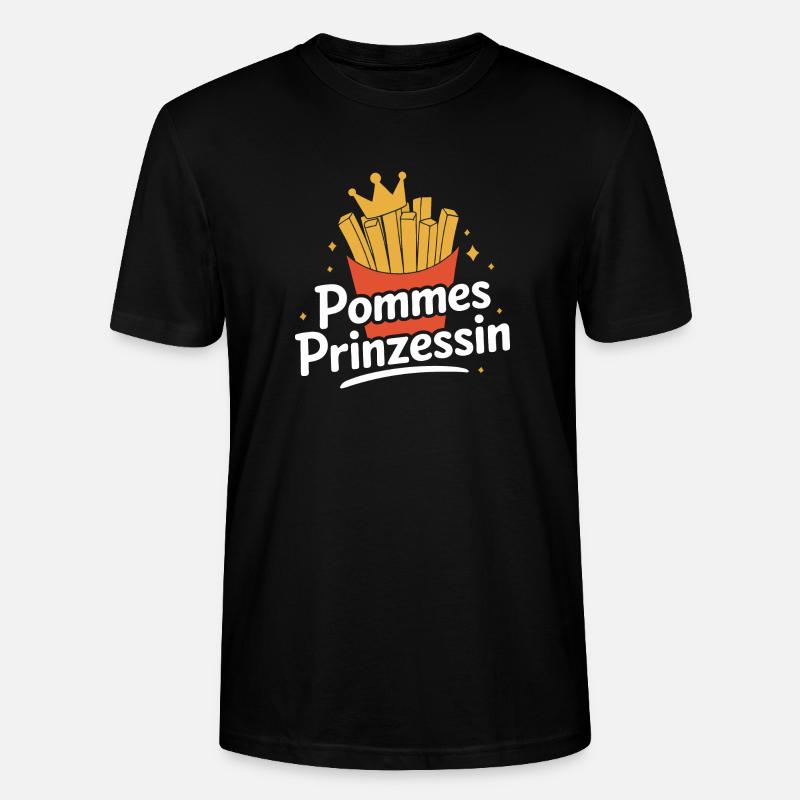 Frites, frites, restauration rapide - T-shirt bio CRAFTER Stanley Stella Unisexe - noir
