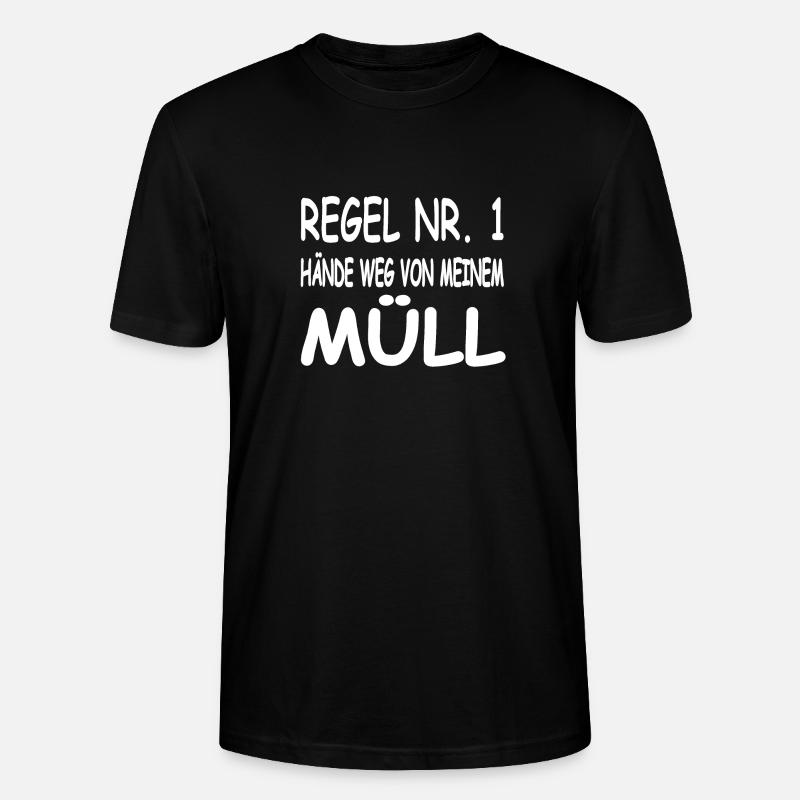 Müll - Stanley/Stella Unisex Bio-T-Shirt CRAFTER - Schwarz