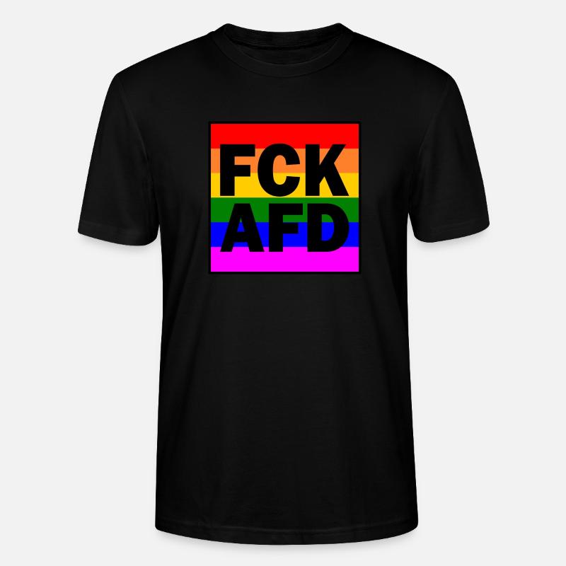 Fck afd - Stanley/Stella Unisex Bio-T-Shirt CRAFTER - Schwarz
