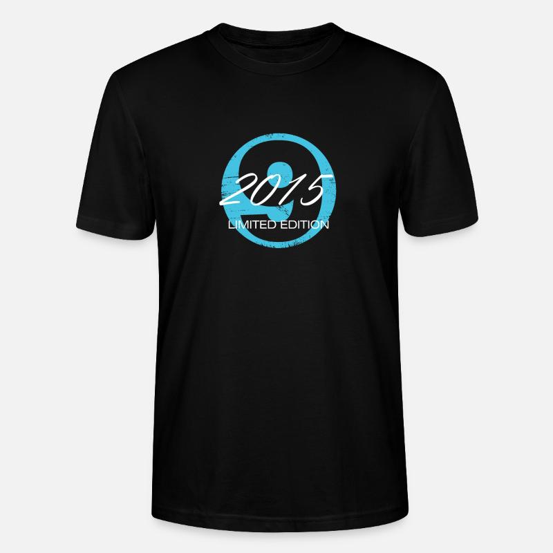 Conception du 9e anniversaire - T-shirt bio CRAFTER Stanley Stella Unisexe - noir