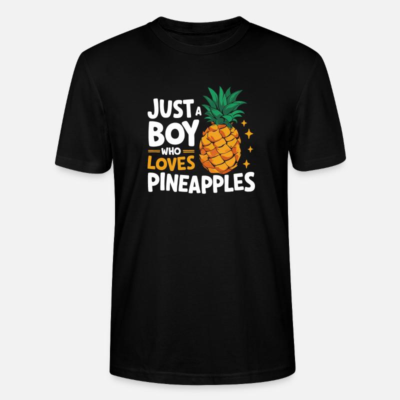 Ananas Fruit tropical hawaïen - T-shirt bio CRAFTER Stanley Stella Unisexe - noir
