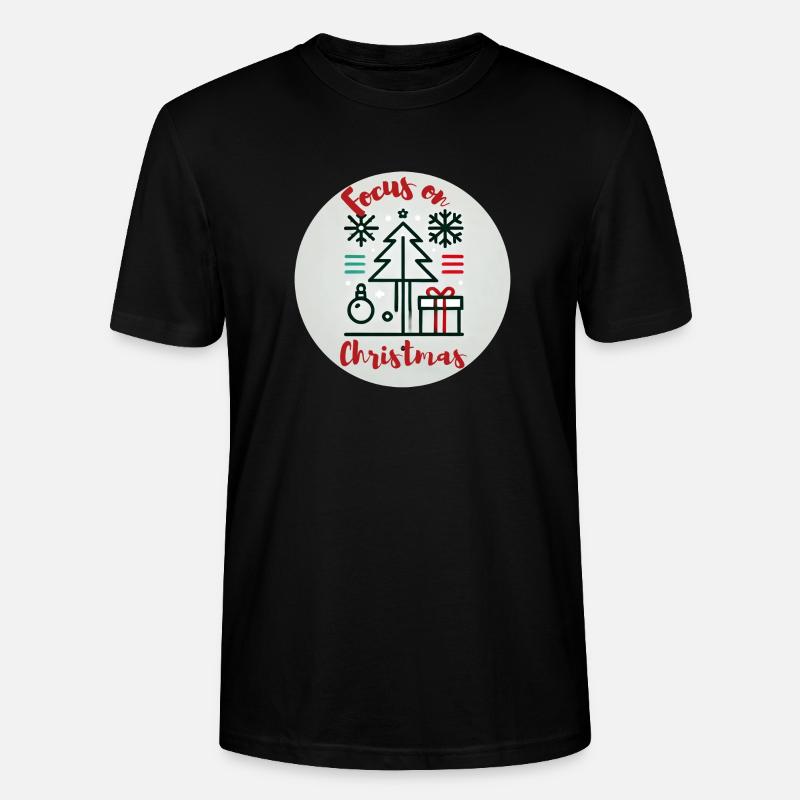 Focus on chrismas - Stanley/Stella Unisex Bio-T-Shirt CRAFTER - Schwarz