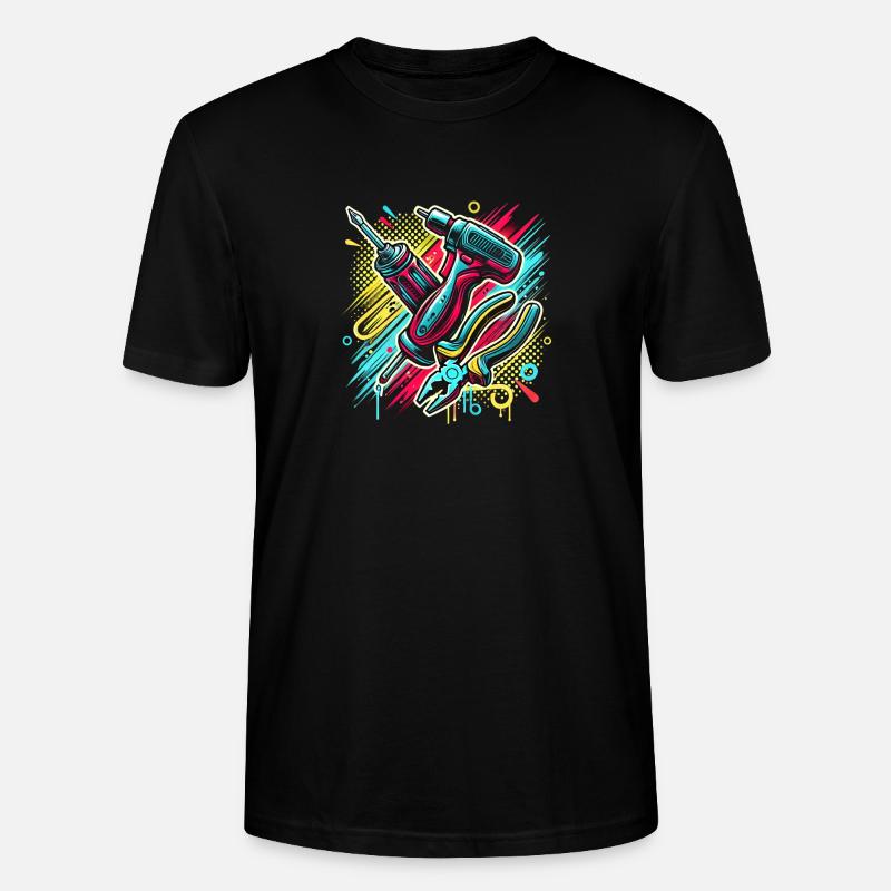 Outil d’artisan - T-shirt bio CRAFTER Stanley Stella Unisexe - noir