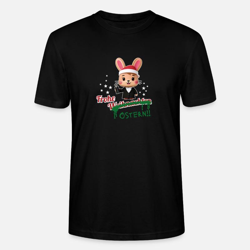 Frohe Weihnachten... oder Ostern? - Stanley/Stella Unisex Bio-T-Shirt CRAFTER - Schwarz