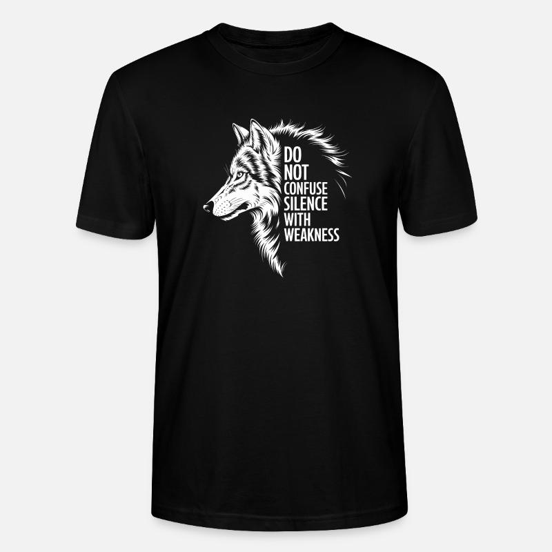 Wolf Silence Force - T-shirt bio CRAFTER Stanley Stella Unisexe - noir