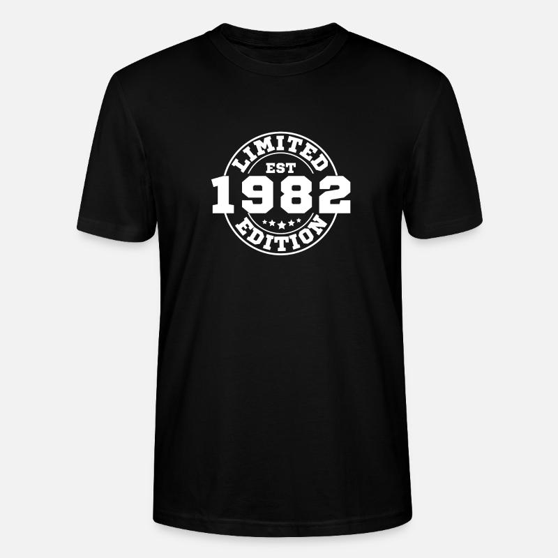 1982 limited edition - T-shirt bio CRAFTER Stanley Stella Unisexe - noir