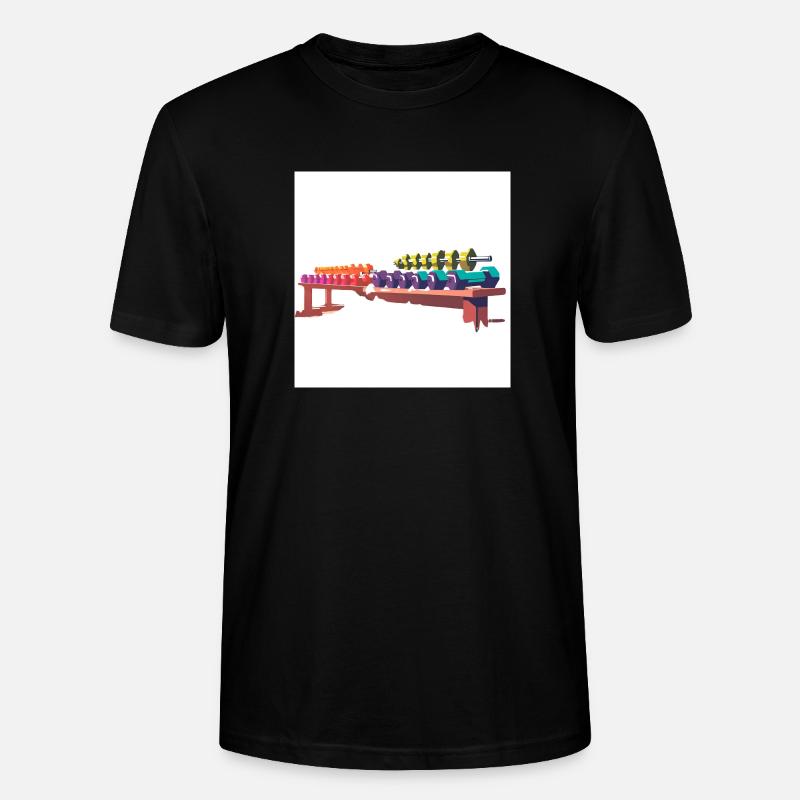 Hanteln - Stanley/Stella Unisex Bio-T-Shirt CRAFTER - Schwarz