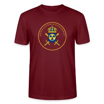 Le programme suédois d’armement nucléaire - T-shirt bio CRAFTER Stanley Stella Unisexe - bordeaux - Devant - Alina (178cm) & Michal (187cm)