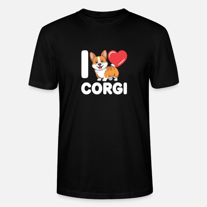 corgi - T-shirt bio CRAFTER Stanley Stella Unisexe - noir
