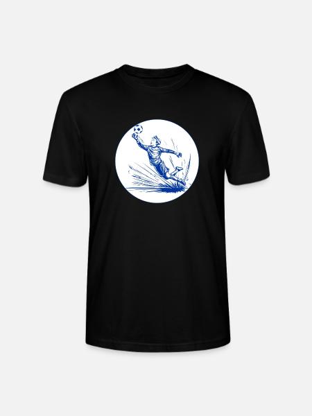 Goalkeeper (blue and white) - Stanley/Stella CRAFTER Unisex Organic T-Shirt - black