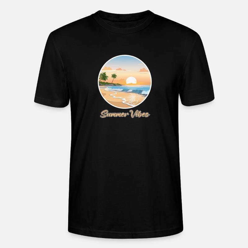Sommer-Vibes - Stanley/Stella Unisex Bio-T-Shirt CRAFTER - Schwarz