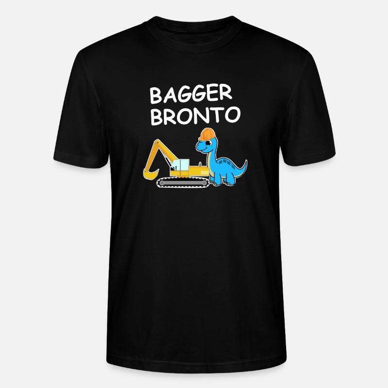 Bagger Bronto - Stanley/Stella Unisex Bio-T-Shirt CRAFTER - Schwarz