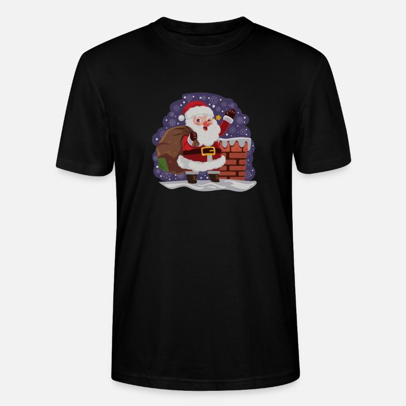 Der Weihnachtsmann ist da. - Stanley/Stella Unisex Bio-T-Shirt CRAFTER - Schwarz