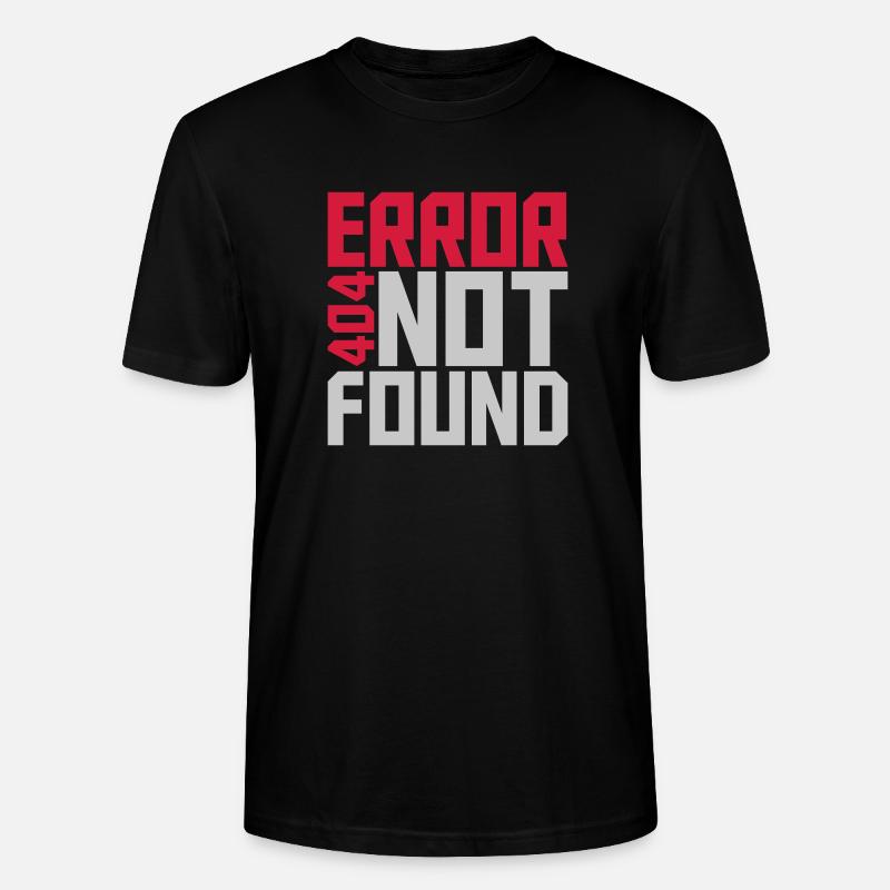 Error 404 not found - Stanley/Stella Unisex Bio-T-Shirt CRAFTER - Schwarz