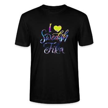 Sweden Sverige Viking Norden Scandinavia fika - Ekologisk T-shirt CRAFTER unisex från Stanley/Stella - svart - Fram - Alina (178cm) & Michal (187cm)