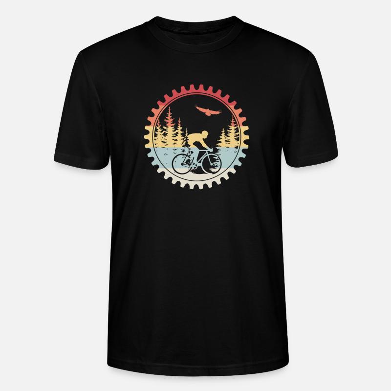 Vélo - T-shirt bio CRAFTER Stanley Stella Unisexe - noir