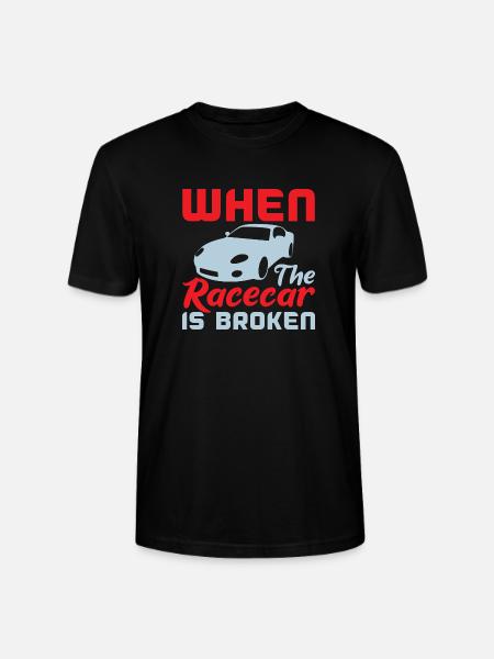 WHEN THE RACECAR IS BROKEN - Stanley/Stella CRAFTER Unisex Organic T-Shirt - black