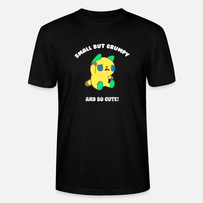 Small but grumpy - Stanley/Stella CRAFTER Unisex Organic T-Shirt - black