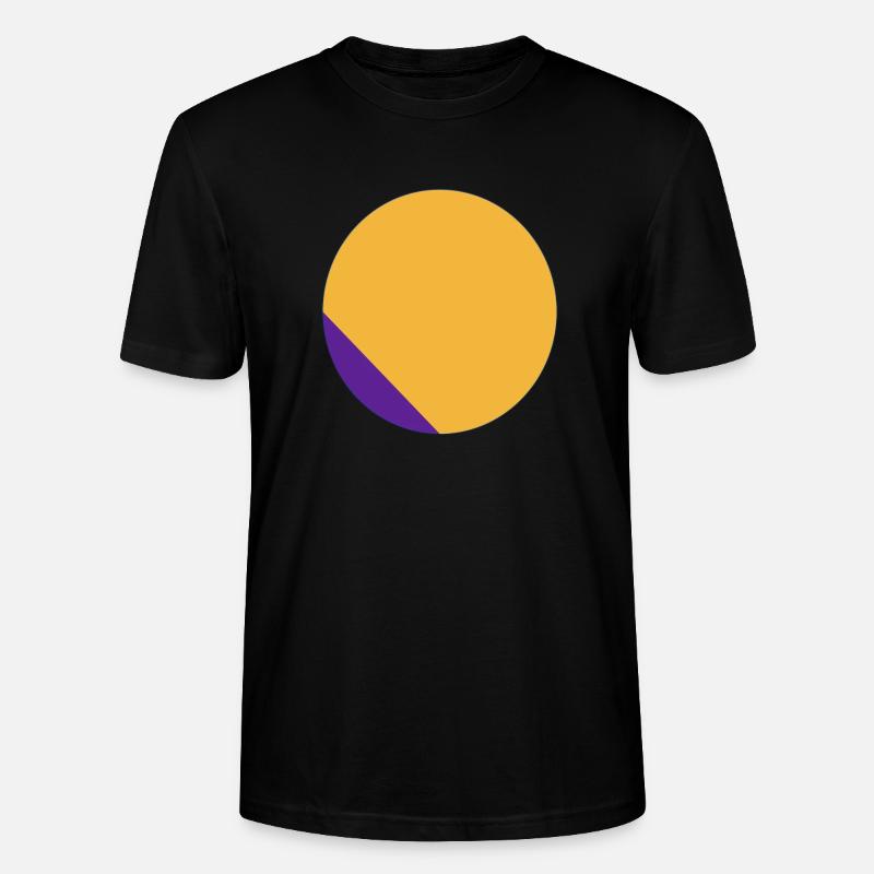 two-color circle - Stanley/Stella CRAFTER Unisex Organic T-Shirt - black