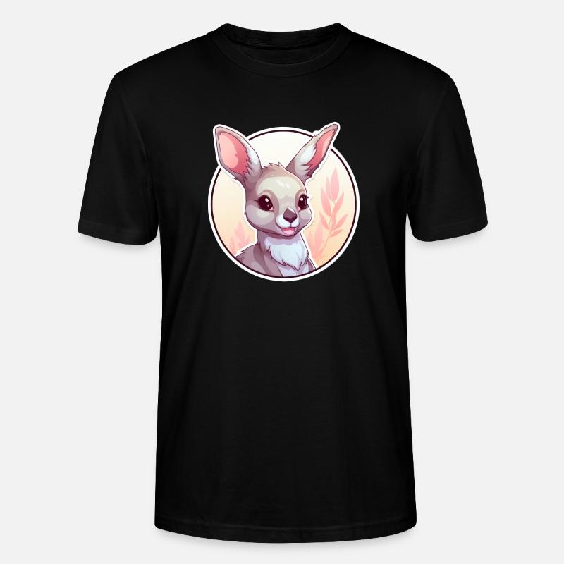 Kangourou - T-shirt bio CRAFTER Stanley Stella Unisexe - noir