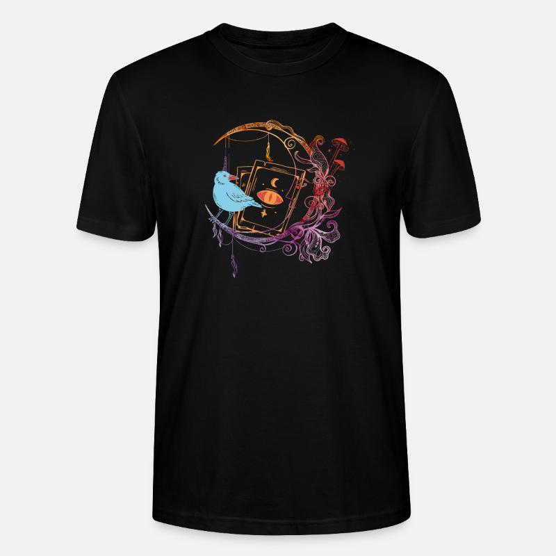 Mystischer blauer Spatz - Stanley/Stella Unisex Bio-T-Shirt CRAFTER - Schwarz