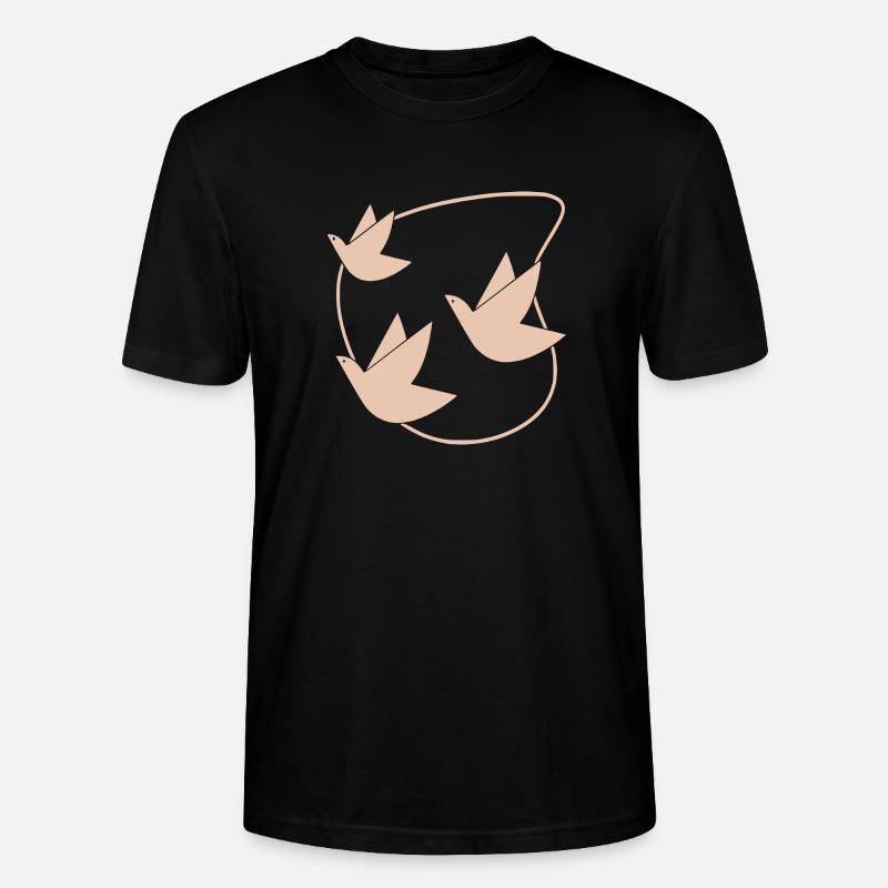 Oiseaux - T-shirt bio CRAFTER Stanley Stella Unisexe - noir