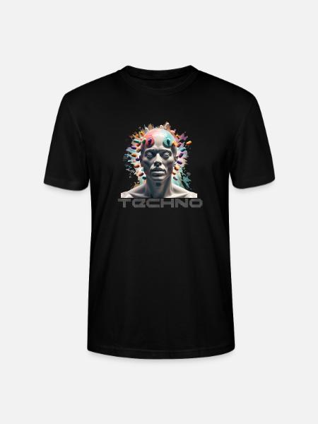 Techno Drogen Geschenk Geschenkidee - Stanley/Stella Unisex Bio-T-Shirt CRAFTER - Schwarz