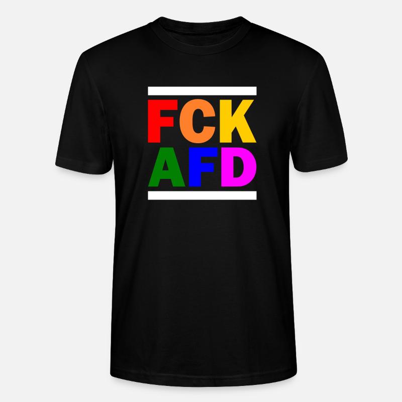Fck afd - Stanley/Stella Unisex Bio-T-Shirt CRAFTER - Schwarz