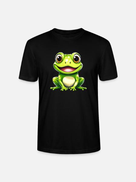 Frog Green Frog Frog - Stanley/Stella CRAFTER Unisex Organic T-Shirt - black