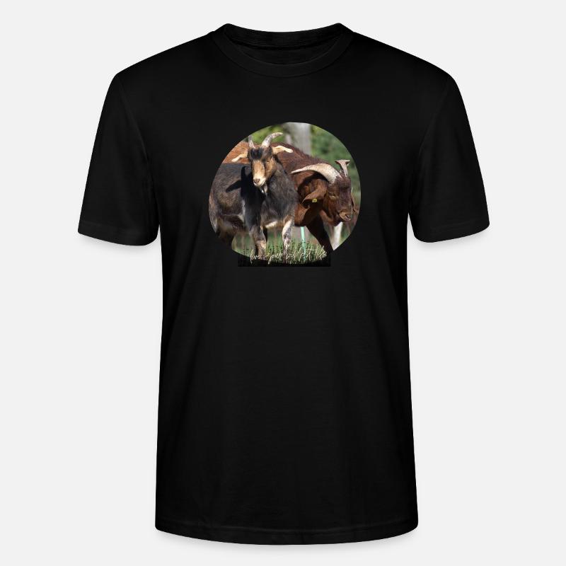 Ziegenböcke - Stanley/Stella Unisex Bio-T-Shirt CRAFTER - Schwarz