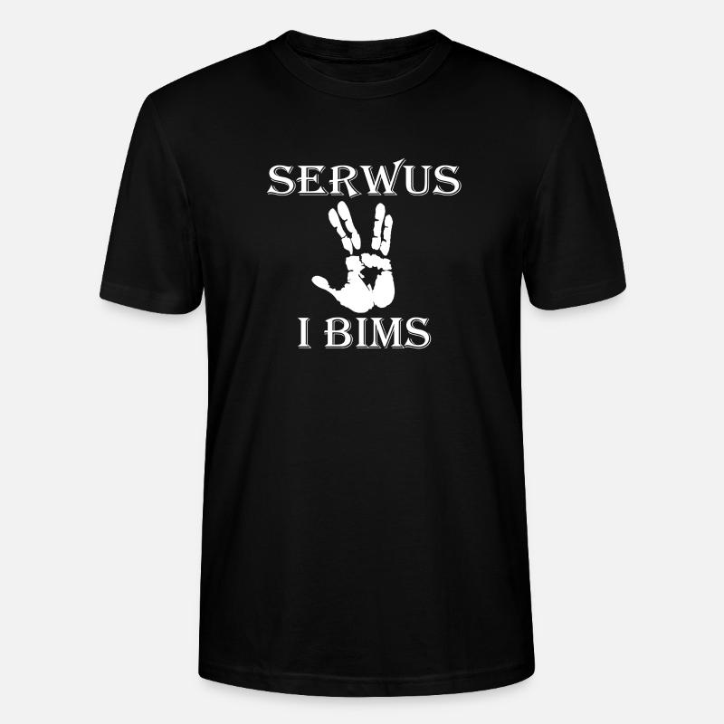 Serwus I Bims - Stanley/Stella Unisex Bio-T-Shirt CRAFTER - Schwarz