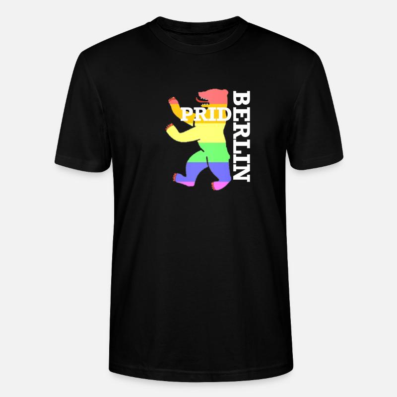 LGBT Berlin Pride Bär - Stanley/Stella Unisex Bio-T-Shirt CRAFTER - Schwarz