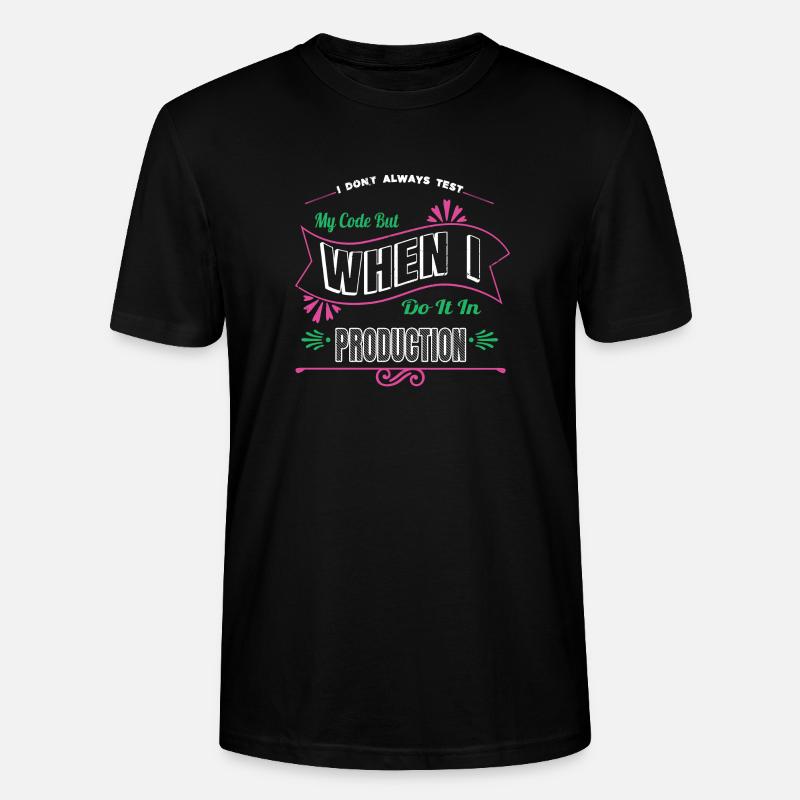 Backend Developer Funny Awesome Sayings - Stanley/Stella CRAFTER Unisex Organic T-Shirt - black