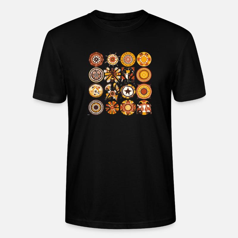 Afrikanische Folklore - Stanley/Stella Unisex Bio-T-Shirt CRAFTER - Schwarz