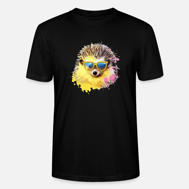 Zizo der Igel - Stanley/Stella Unisex Bio-T-Shirt CRAFTER - Schwarz