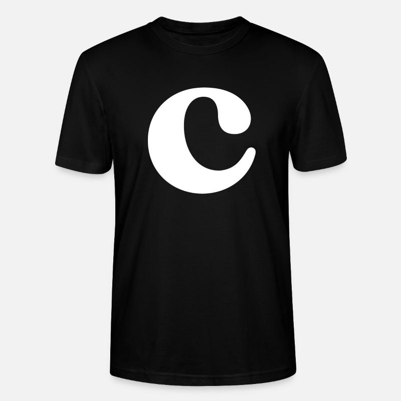 Buchstabe c - Stanley/Stella Unisex Bio-T-Shirt CRAFTER - Schwarz