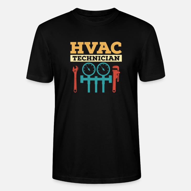 HVAC Technician AC Tech Installer - Stanley/Stella Unisex Bio-T-Shirt CRAFTER - Schwarz