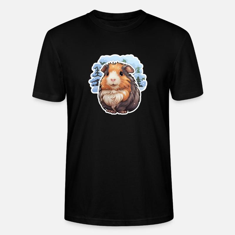 Cochon d’Inde d’hiver - T-shirt bio CRAFTER Stanley Stella Unisexe - noir