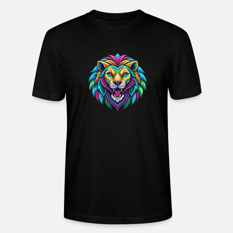 LÖWE - Stanley/Stella Unisex Bio-T-Shirt CRAFTER - Schwarz