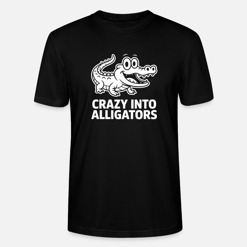 Alligators Alligator mignon - T-shirt bio CRAFTER Stanley Stella Unisexe - noir