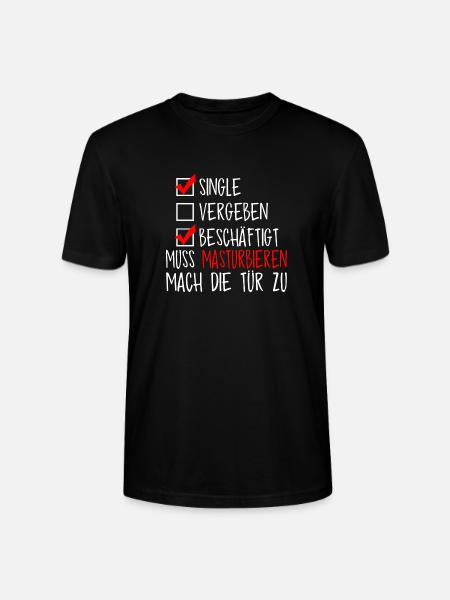 Single, muss masturbieren - Stanley/Stella Unisex Bio-T-Shirt CRAFTER - Schwarz