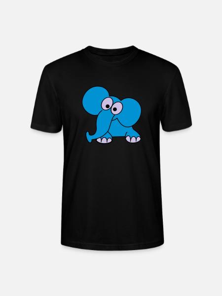 elefant - Stanley/Stella Unisex Bio-T-Shirt CRAFTER - Schwarz