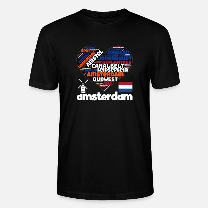 Amsterdam - Stanley/Stella Unisex Bio-T-Shirt CRAFTER - Schwarz