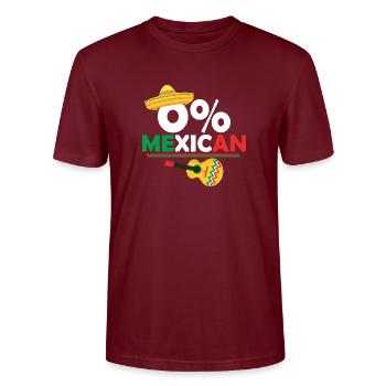 0% Gringo mexicain Cinco De Mayo Party Gringo - T-shirt bio CRAFTER Stanley Stella Unisexe - bordeaux - Devant - Alina (178cm) & Michal (187cm)