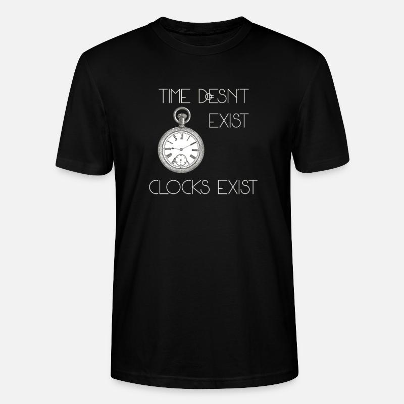 time doesn't exist - Stanley/Stella Unisex Bio-T-Shirt CRAFTER - Schwarz