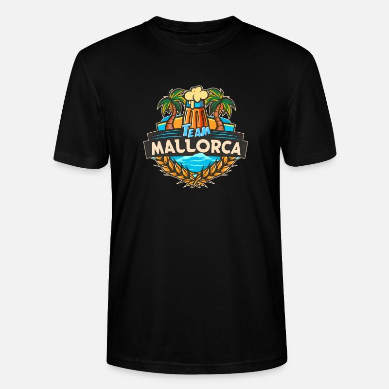 Team Mallorca Urlaub - Stanley/Stella Unisex Bio-T-Shirt CRAFTER - Schwarz