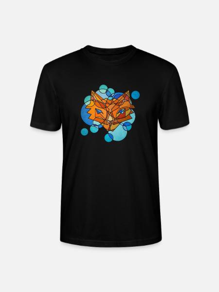 Fox Geometry - Stanley/Stella CRAFTER Unisex Organic T-Shirt - black