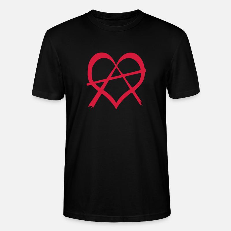 i love anarchy - Stanley/Stella Unisex Bio-T-Shirt CRAFTER - Schwarz