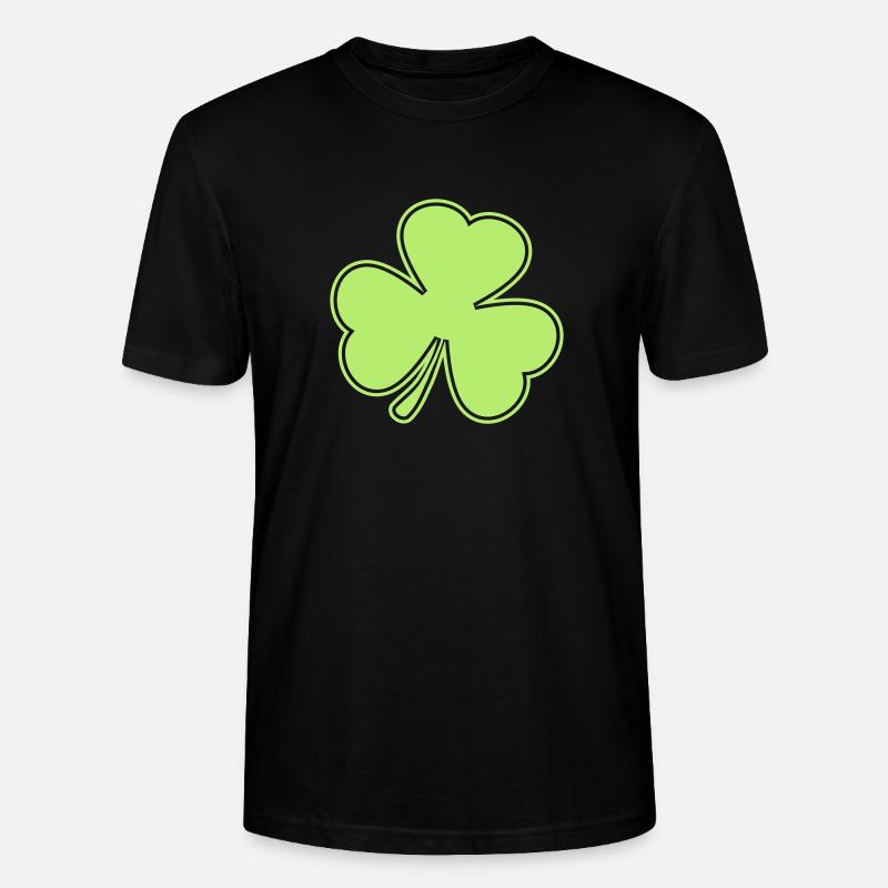 kleeblatt St. Patrick´s Day - Stanley/Stella Unisex Bio-T-Shirt CRAFTER - Schwarz